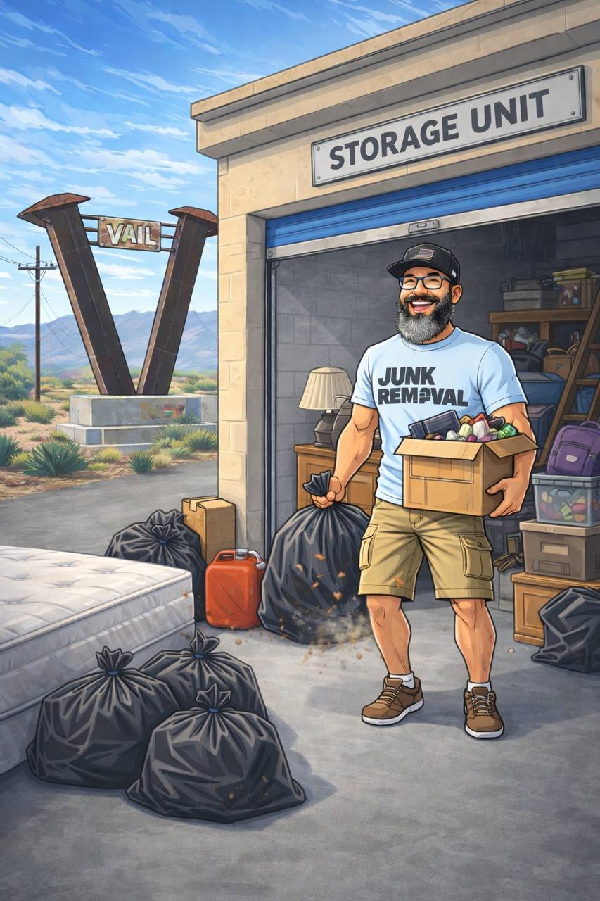 Storage unit cleanout service in Rincon Valley Arizona